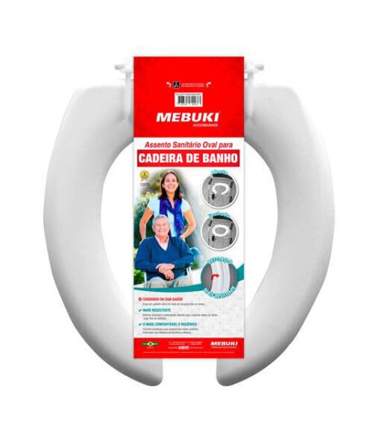 Assento Oval para Cadeira de Banho Almofadado Mebuki