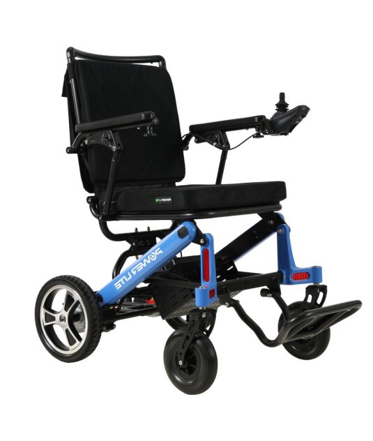 Cadeira de Rodas Motorizada Dobrável  Azul POP Power Lite