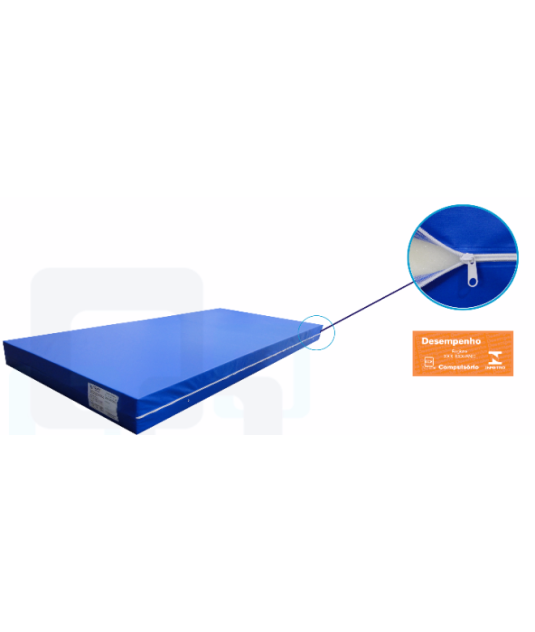 Colchão Hospitalar Impermeável 1,88x0,88m P/Cama Fawler Altura 12cm D28 Casa Medic