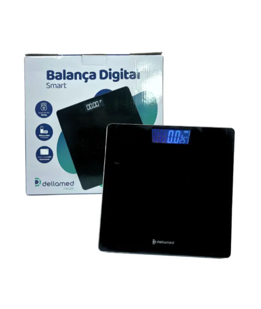 Balança Digital Corporal até 180kg com Alta Precisão - Dellamed
