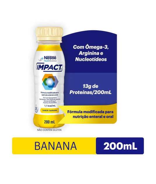 Impact 200ml 24 Unidades de Banana Nestle