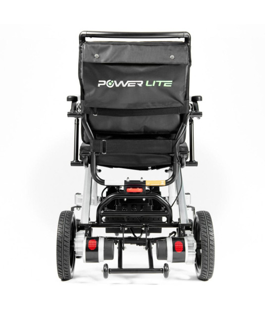 Cadeira de rodas motorizada power lite de trás