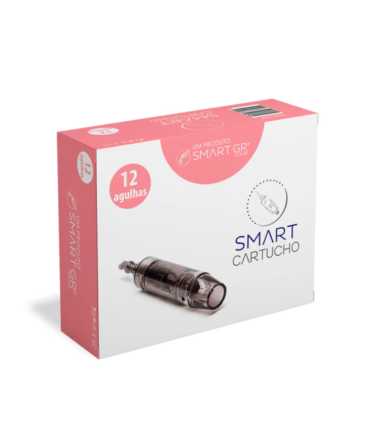 Cartucho Smart Pen Preto - 12 Agulhas c/ 10 unidades - Smart GR  