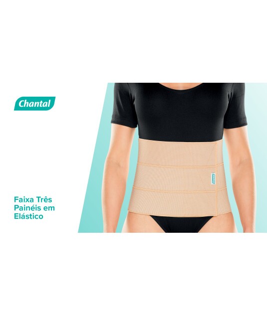 Faixa Abdominal Elastica 3 Paineis Chantal 