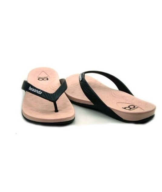 Happy Chinelo Feminino Boaonda Preto/Areia 