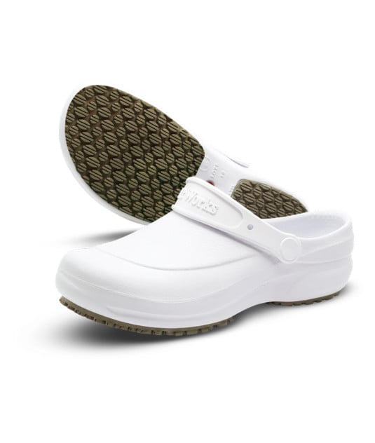 Crocs em E.V.A Antiderrapante Branco Soft Works 