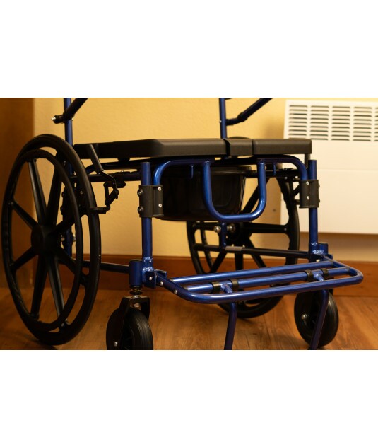 Cadeira de Banho D70 em Alumínio até 200 kg Assento 51cm - Dellamed