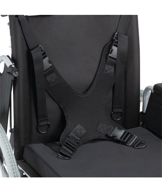 Cadeira de Rodas Tetra Reclinável com Encosto e Cinto até 130 Kg D700 - Dellamed