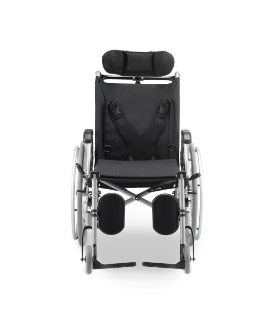 Cadeira de Rodas Tetra Reclinável com Encosto e Cinto até 130 Kg D700 - Dellamed
