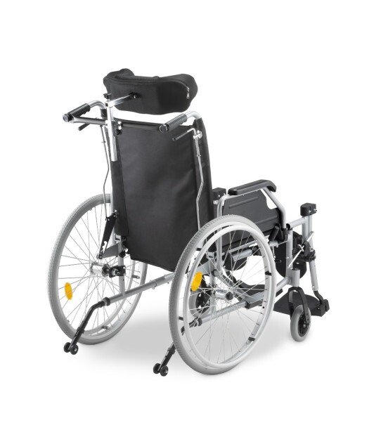 Cadeira de Rodas Tetra Reclinável com Encosto e Cinto até 130 Kg D700 - Dellamed