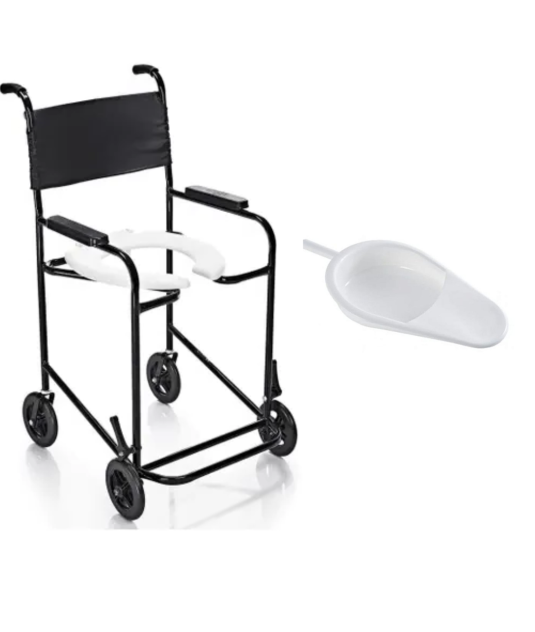 Cadeira de Banho Higiênica Simples PL 201 Prolife + Comadre Plástica Taylor