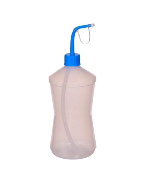 Almotolia 500ml Bico Curvo Transparente J Prolab