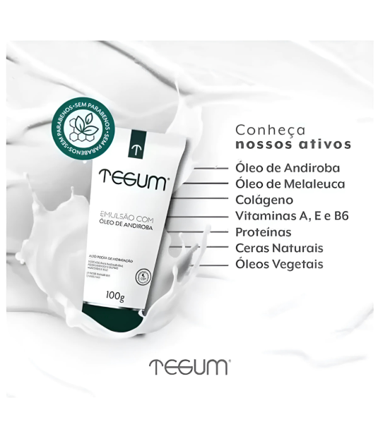 Tegum Emulsão Hidratante com Óleo de Andiroba 