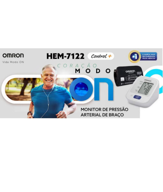 Aparelho de Pressão Digital Automático Braço HEM 7122 BR Omron