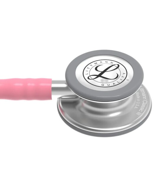 Estetoscópio Littmann Classic III Adulto Rosa Pérola
