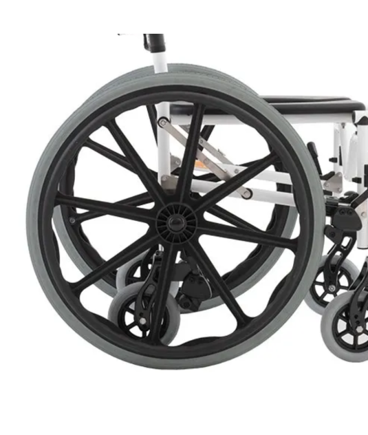 Roda Traseira c/ Trava Cadeira de Banho H1 - Ortobras