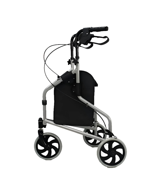 Andador 3 Rodas em Alumínio Evolution com Porta-Objetos e sem Cesto Praxis 