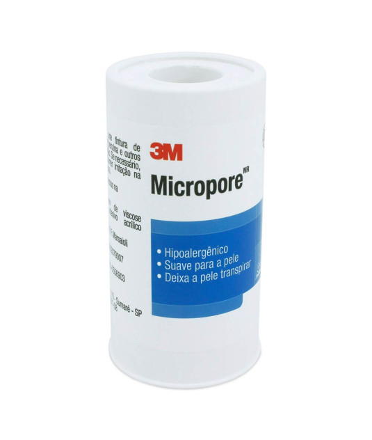 Micropore 100mmx10mt Branco com Capa 1530 3M