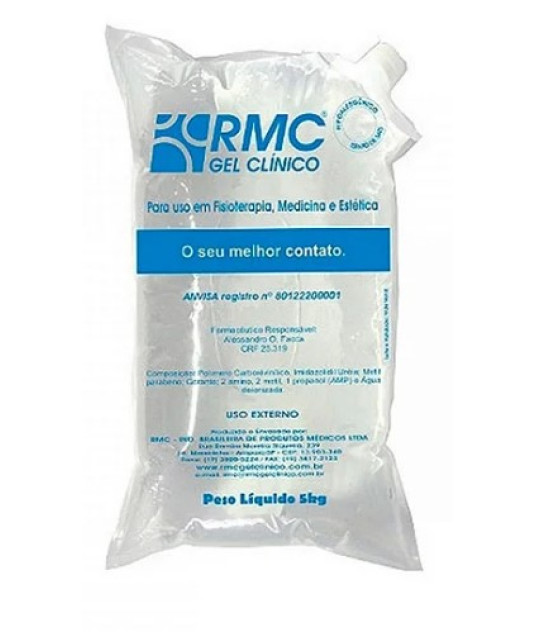 Gel Condutor Bag 5kg Incolor RMC - Compre na Casa Médica!