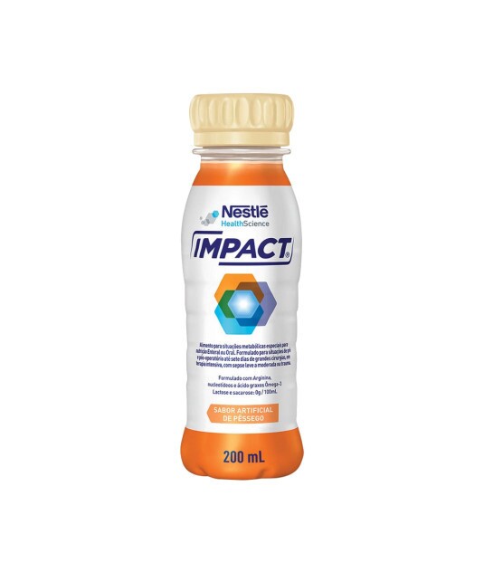 Impact 200ml Pêssego Nestle - 5 unidades