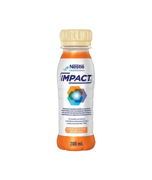 Impact 200ml Pêssego Nestle - 10 unidades