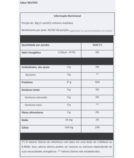 Isofort Whey Protein Isolado Premium Vitafor 900g Neutro