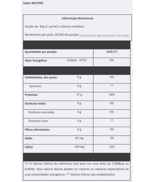 Isofort Whey Protein Isolado Premium Vitafor 900g Neutro