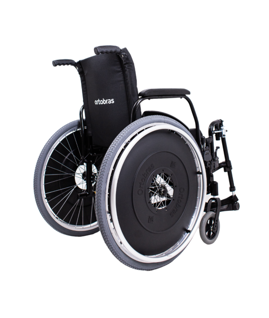 Cadeira de rodas AVD pés eleváveis ortobras