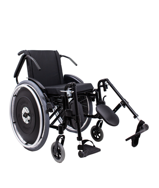 Cadeira de rodas AVD pés eleváveis ortobras
