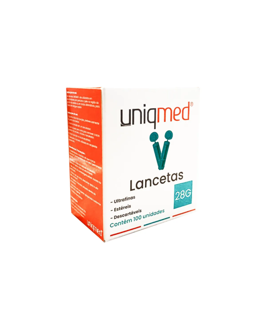 Lanceta 28G com 100un Uniqmed