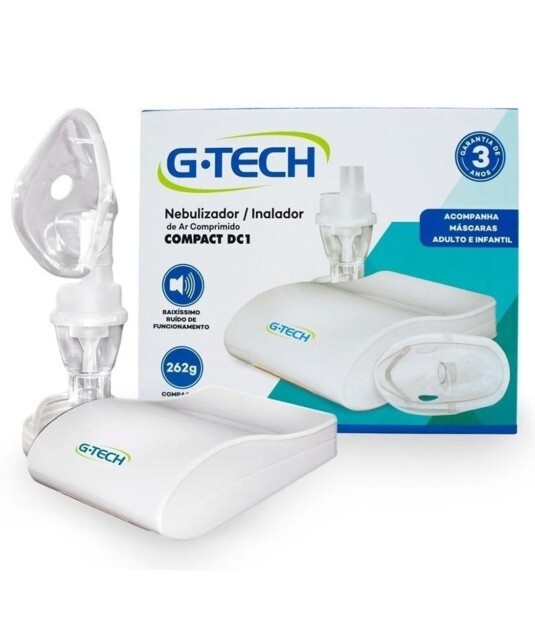 Inalador e Nebulizador Compact DC1 Adulto e Infantil G-Tech