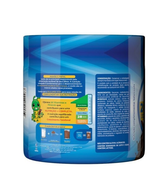 Nutra Milk Kids Complemento Alimentar Infantil 400g - Morango