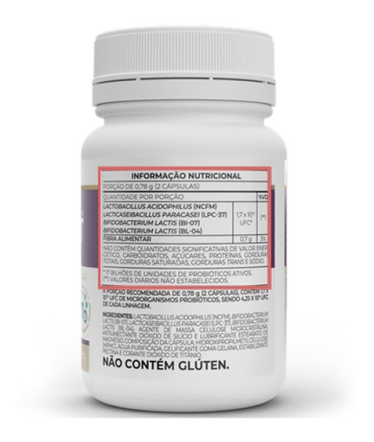 Probiótico Simfort Plus 30caps 390mg Vitafor