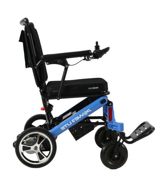 Cadeira de Rodas Motorizada Dobrável  Azul POP Power Lite