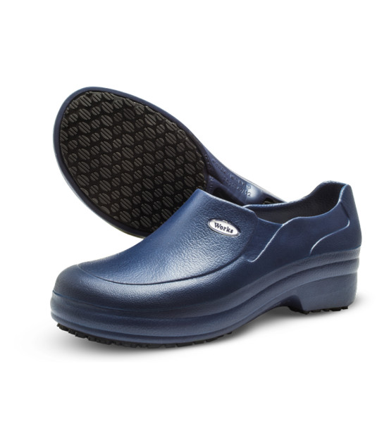 Sapato em E.V.A Antiderrapante Azul Marinho Soft Works