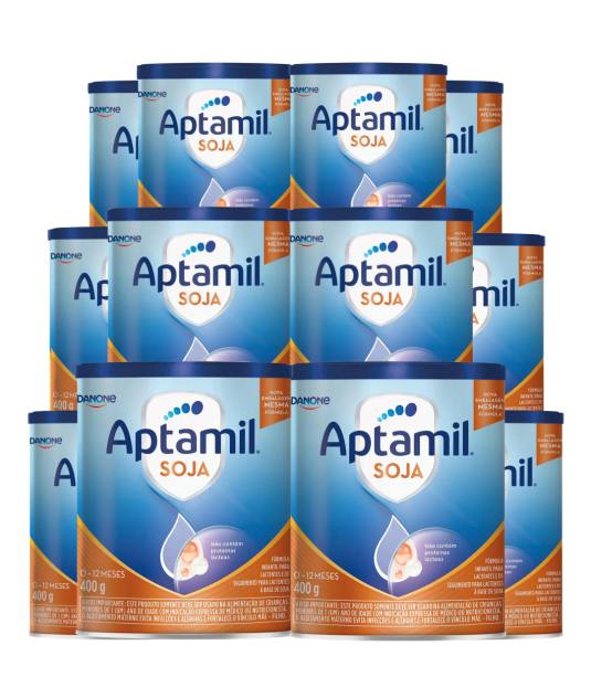 Aptamil Soja 400g – Sem Lactose, Sem Leite, Para APLV 6 a 36 meses + E-book