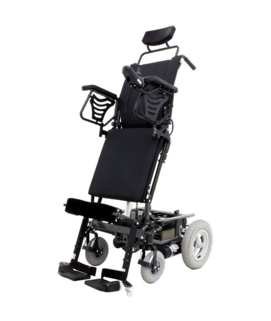 Cadeira Rodas Stand-Up Preta Totalmente Motorizada Freedom