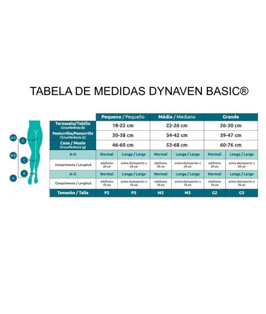 Meia de Compressão Meia Coxa Sigvaris Dynaven Basic 20-30mmHg 