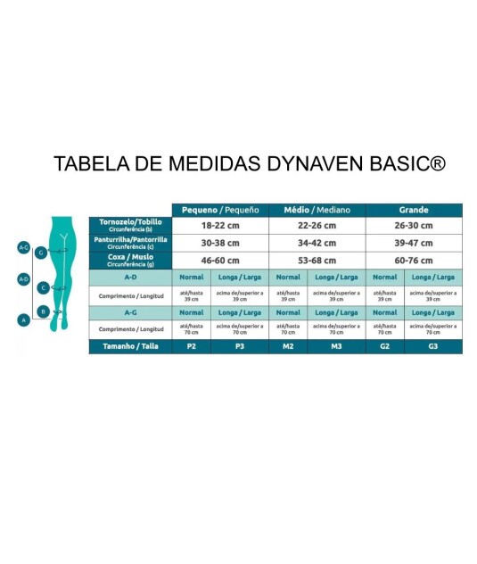 Meia de Compressão Meia Calça Sigvaris Dynaven Basic 20-30mmHg