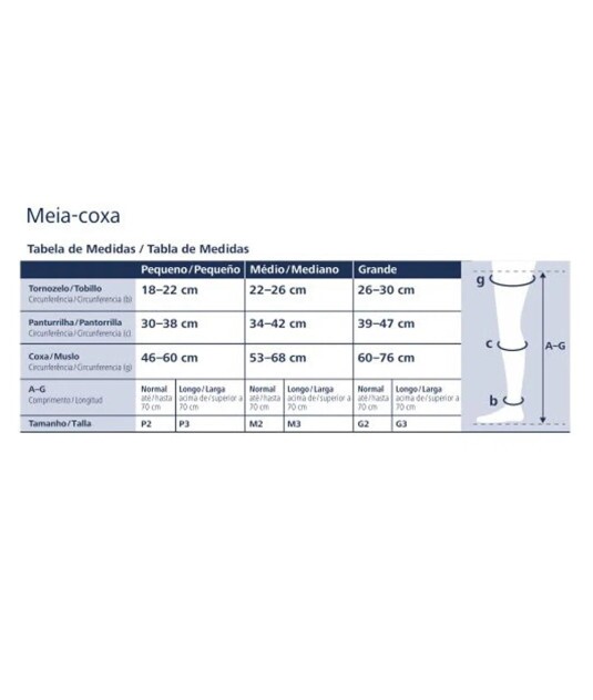 Meia de Compressão 7/8 Sigvaris Ever Sheer 20-30 mmHg 