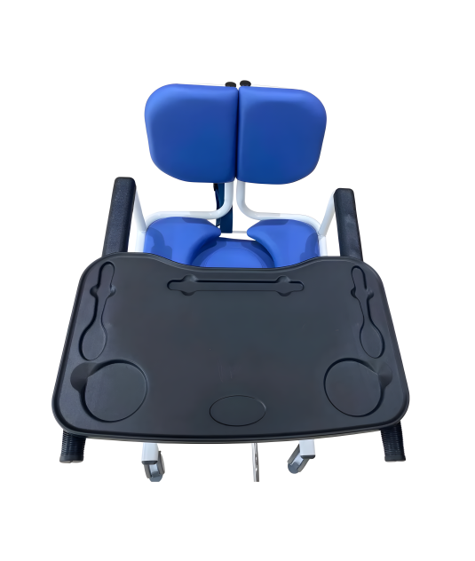 Cadeira de Transferência e Higienização com Mesa para Acamados e Idosos Confortável - Winner