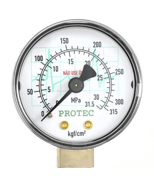 Valvula Reg Pressão p/Cilindro O2 c/Fluxometro PROTEC 
