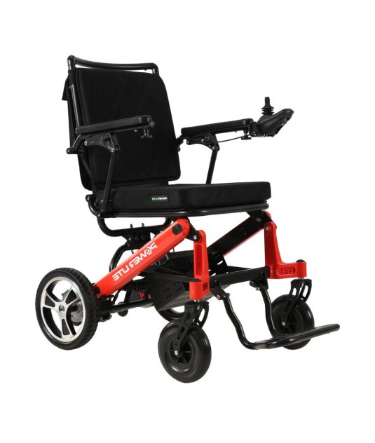 Cadeira de Rodas Motorizada Dobrável Vermelha POP Power Lite (