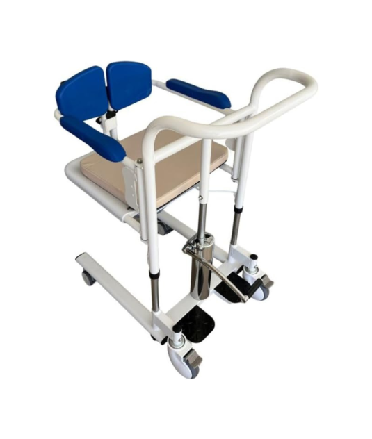 Cadeira de Transferência W808  c/ Coletor e Almofada Azul - Winner