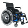 Cadeira de Rodas AVD Alumínio Pés Fixos Ortobras azul