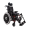 Cadeira de Rodas MA3R Alumínio 44cm Vermelha Reclinável Ortomobil