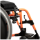 Cadeira de Rodas Dobravel MA3E 40cm Laranja Ortomobil
