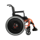 Cadeira de Rodas Dobravel MA3E 44cm Laranja Ortomobil