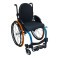 Cadeira Rodas Monobloco M3 Premium 46Cm Azul Glacial Rodas Sentinell Preta Pneu Laranja Encos Hummel Ortobras 