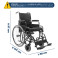 Cadeira de Rodas em Aço Carbono Dobrável D400 44cm Dellamed